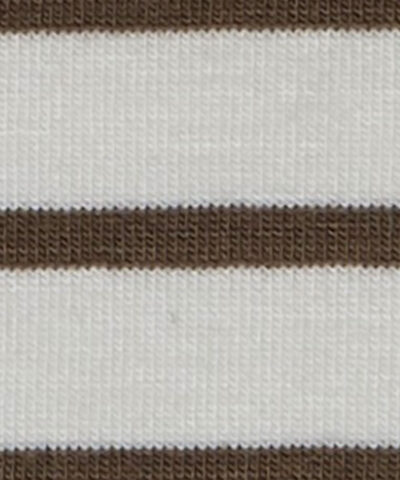 WHITE WITH STRIPPED BROWN MIXED